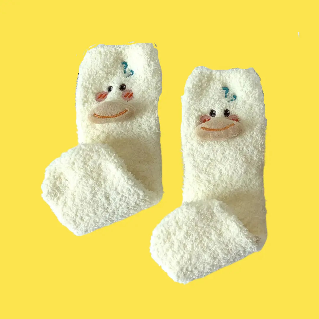 Fuzzy Duck Socks