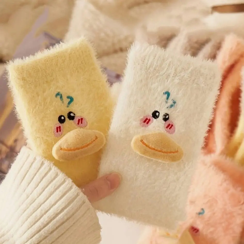 Fuzzy Duck Socks