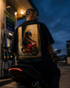 Biker Duck Oversized Tee (Unisex)