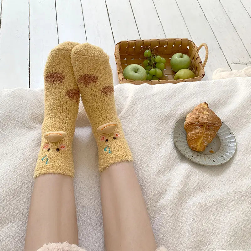 Fuzzy Duck Socks