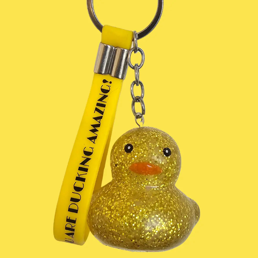 Glitter Duck Keychains