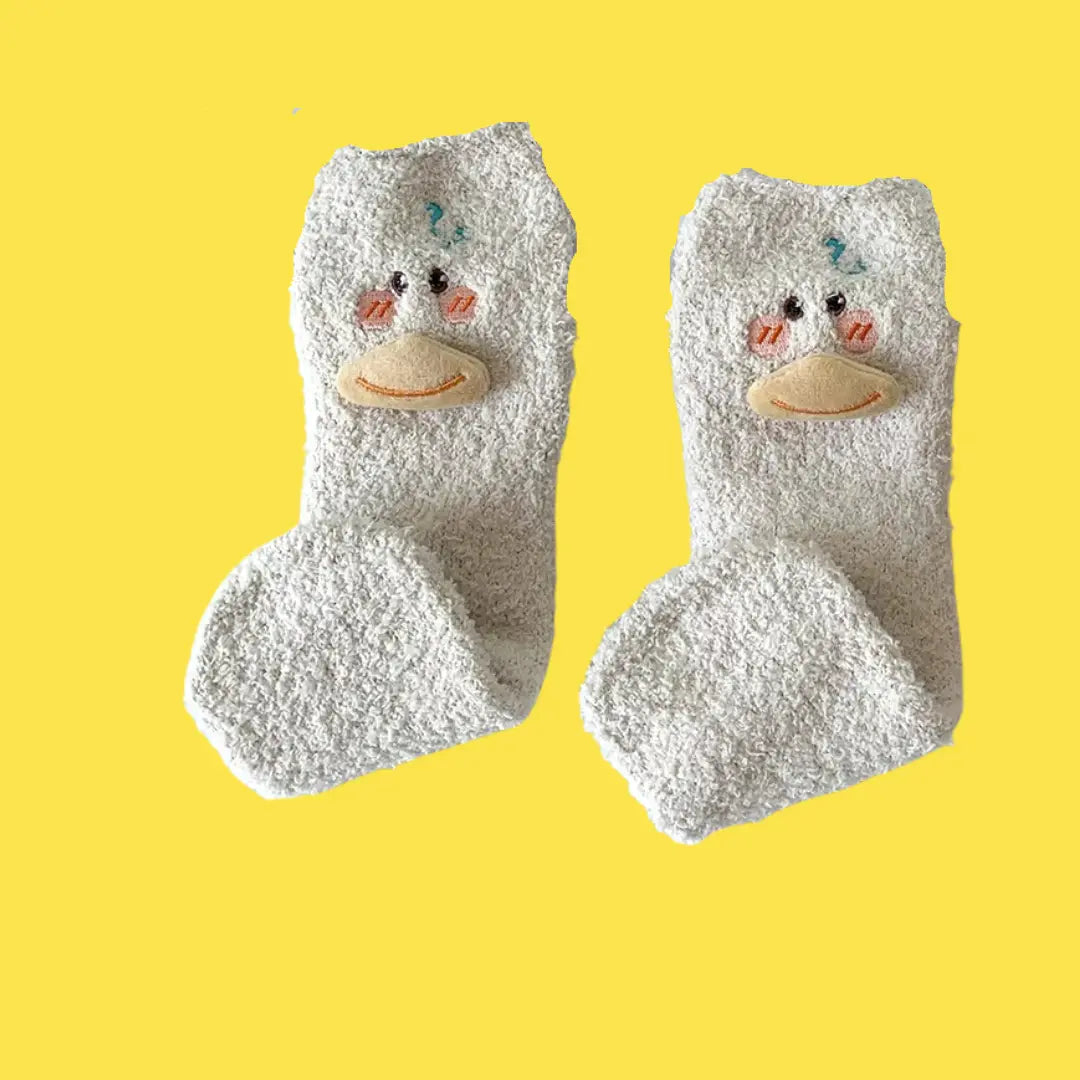Fuzzy Duck Socks