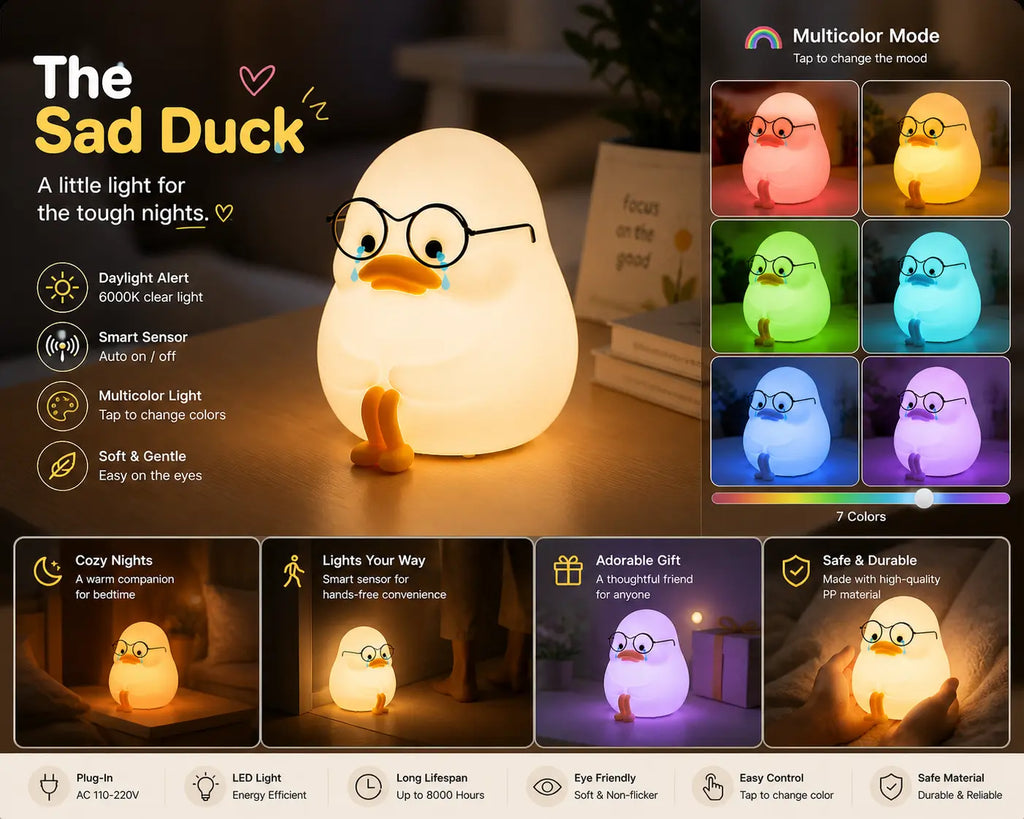 Sad Duck - Night Lamp