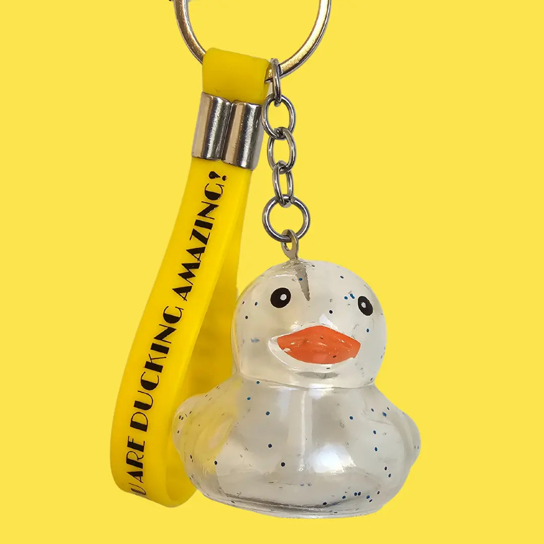 Glitter Duck Keychains