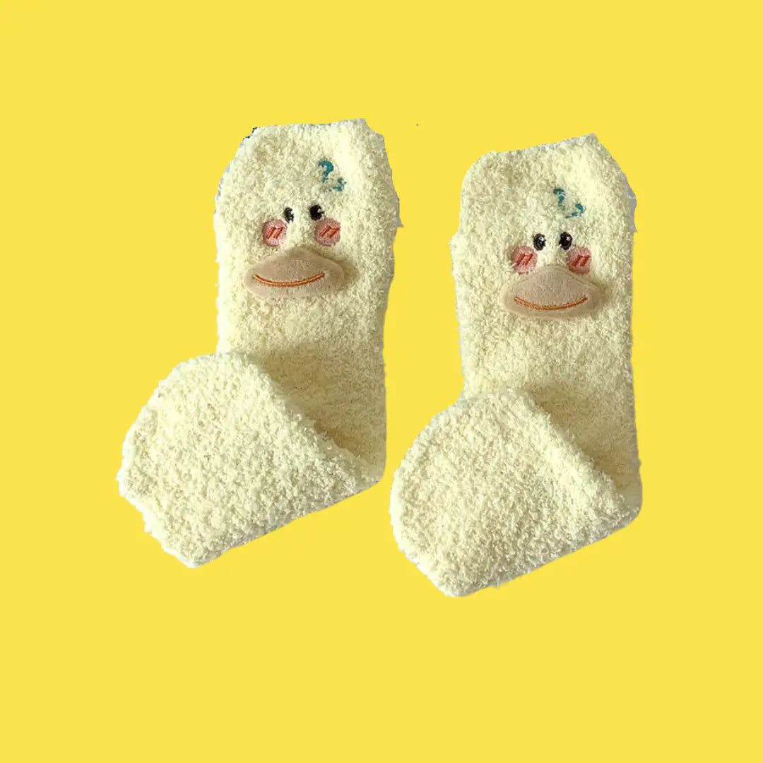 Fuzzy Duck Socks