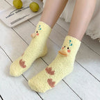 Fuzzy Duck Socks